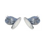 Stainless Steel Mini Drop-In Dual w/SS Grills - 12 Volt, High & Low Pitch