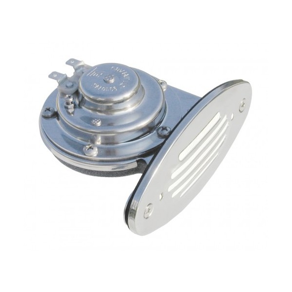 Stainless Steel Mini Drop-In Single w/SS Grill, Wires & Screws - 12 Volt, Low Pitch